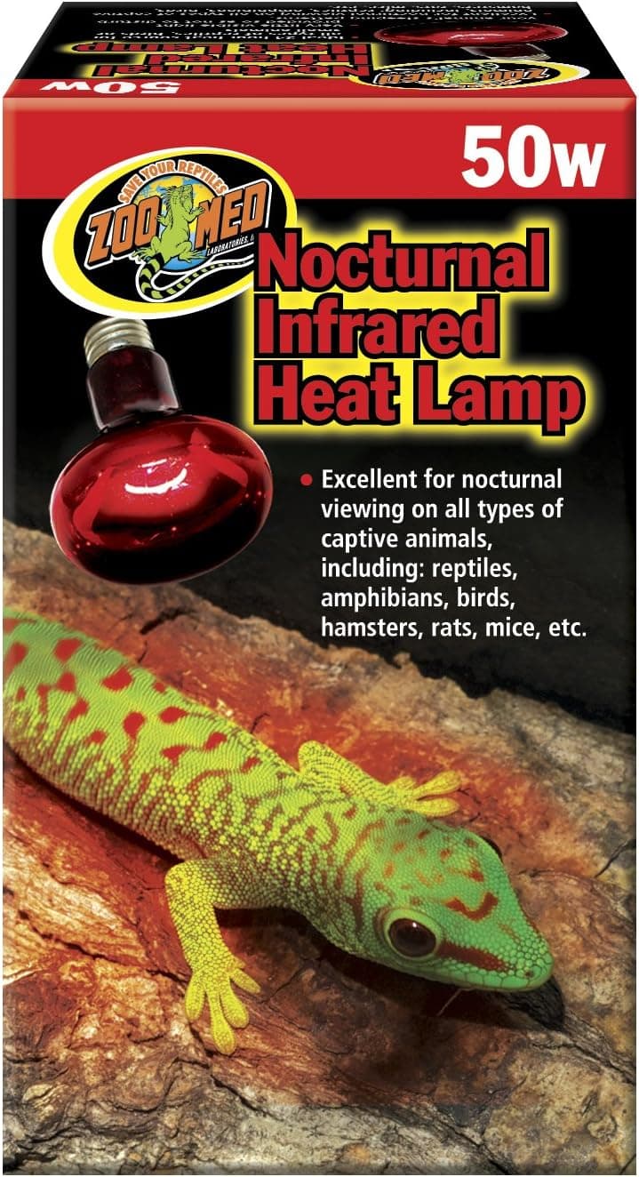 Zoo Med Nocturnal Infrared Heat Lamp, 50 Watts