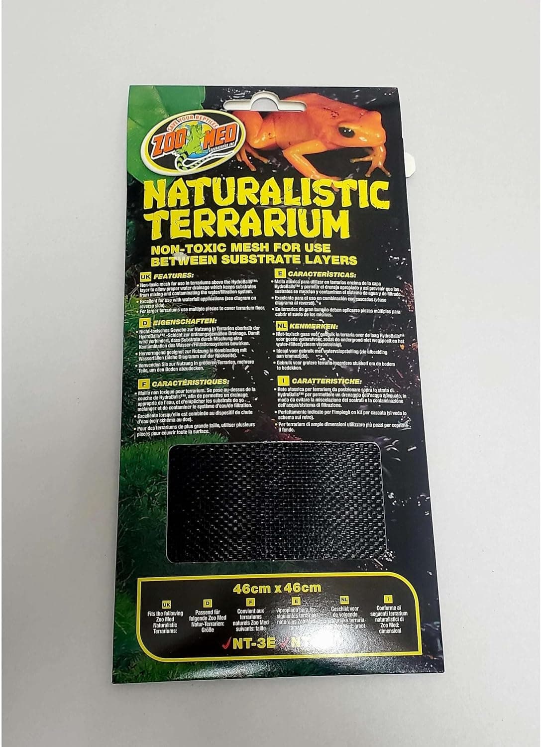 Naturalistic Terrarium Mesh Set for Reptile Habitats