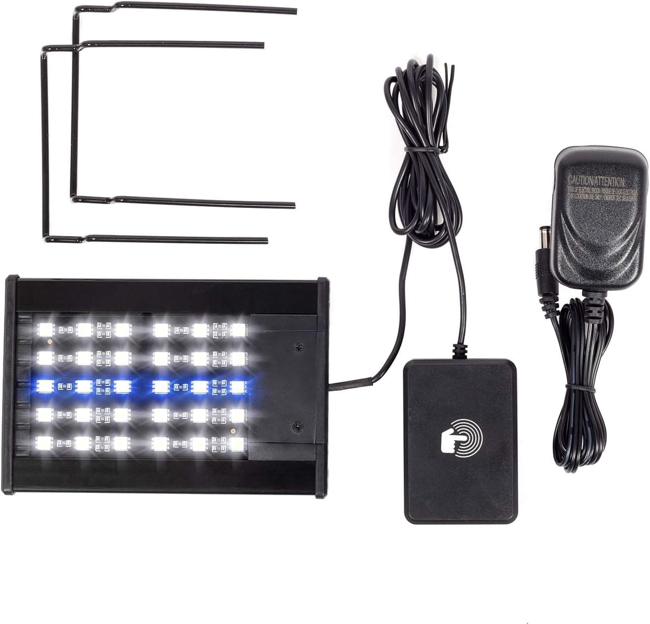 REPTI ZOO Terrarium Light - Day and Night Mode Reptile LED Light Hood with White and Blue Light