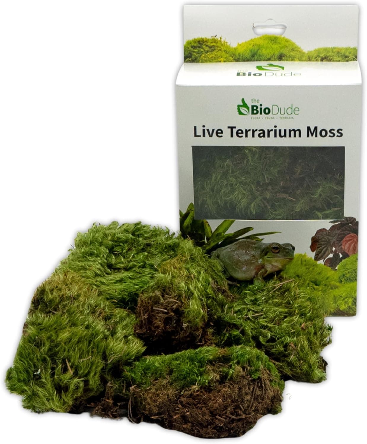 BIODUDE Live Terrarium Moss - Natural Pillow Moss