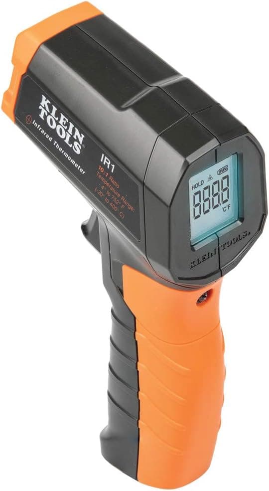 Klein Tools IR1 Infrared Thermometer, Digital Laser Gun, Non-Contact, -4 to 752 Degree Fahrenheit