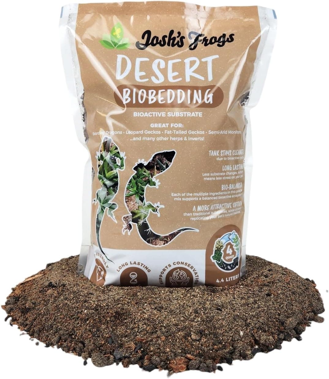 Josh's Frogs BioBedding Desert Bioactive Substrate, 4 Quart