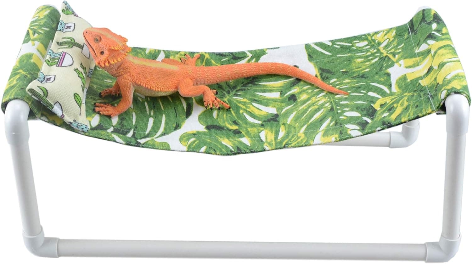 vomvomp Reptile Hammock Swing Hanging Bed Lounger with Ladder and Stand
