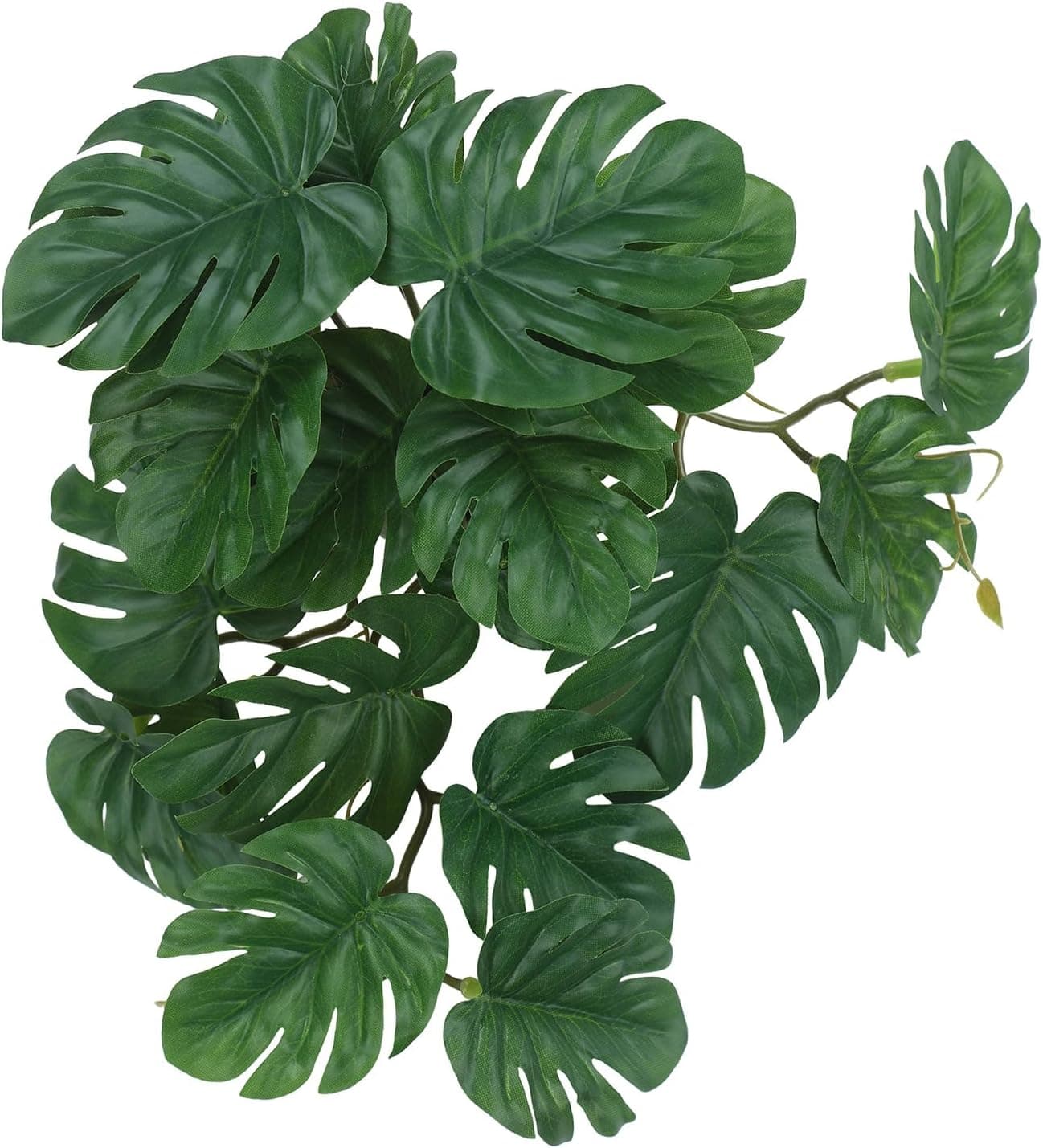 IBWell Fake Reptile Plants for Terrarium Decor, Turtle Tank with Suction Cup