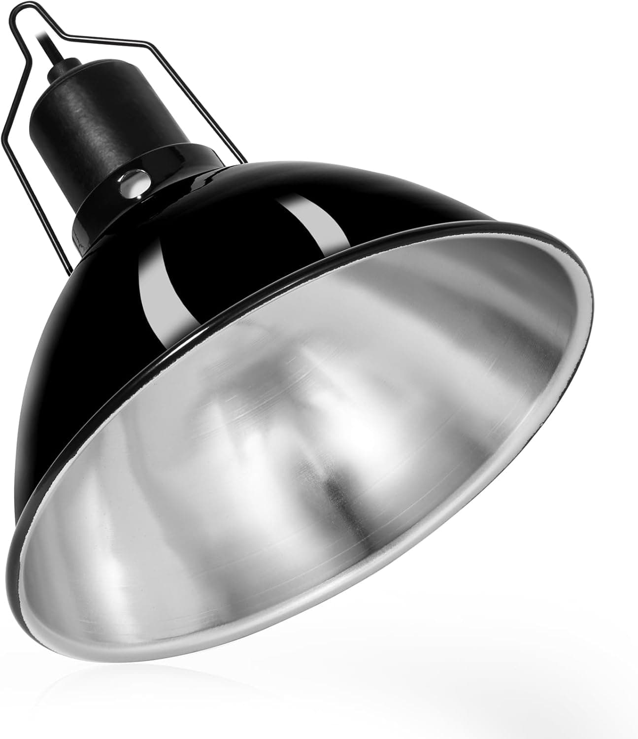 DXOPHIEX 8.5 Inch Dome Reptile Heat Lamp Light Fixture, Max 150W for Bearded Dragon and Turtles
