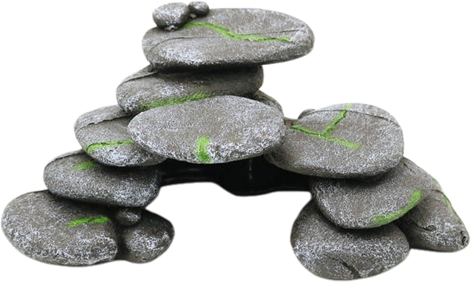 Reptile Hide Cave, Non-Toxic Resin Terrarium Shelter for Small Reptiles, Amphibians, Geckos and Snakes
