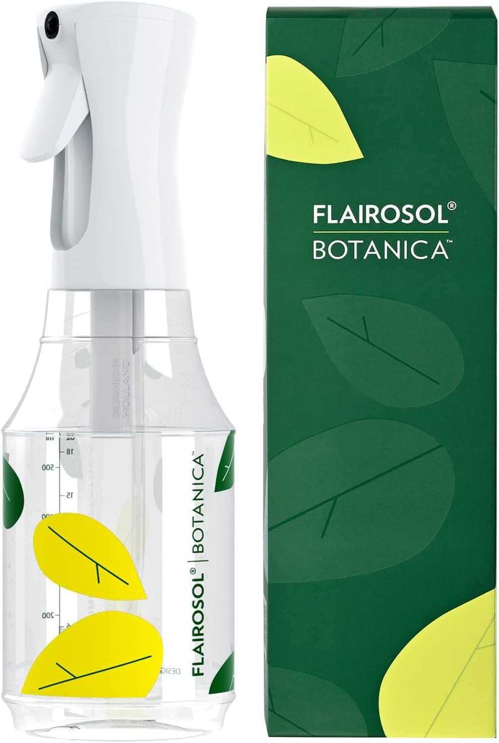 FLAIROSOL BOTANICA Plant Mister Water Spray Bottle, 10.1 oz 300 ml Continuous Ultra Fine Mister Spray Bottle, Leak Proof