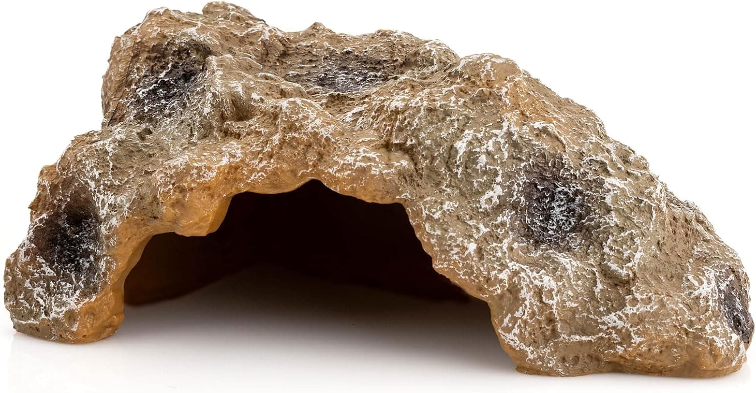 Reptile Cave Hideouts - Simulation Rock Terrarium Habitat Decor for Bearded Dragons, Turtles, Lizards and Snakes
