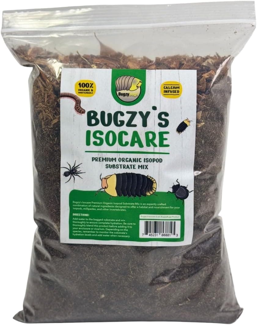 Isocare Bioactive Terrarium Substrate Mix 4 Quart for Isopods, Reptiles and Springtails