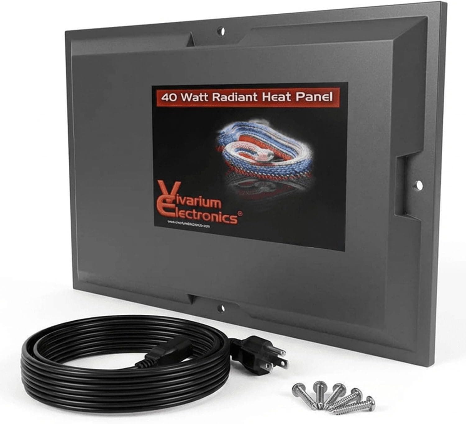 Vivarium Electronics Radiant Heat Panel Made in USA 40W, Premium Reptile Heater, Mounts Easily with Included Screws