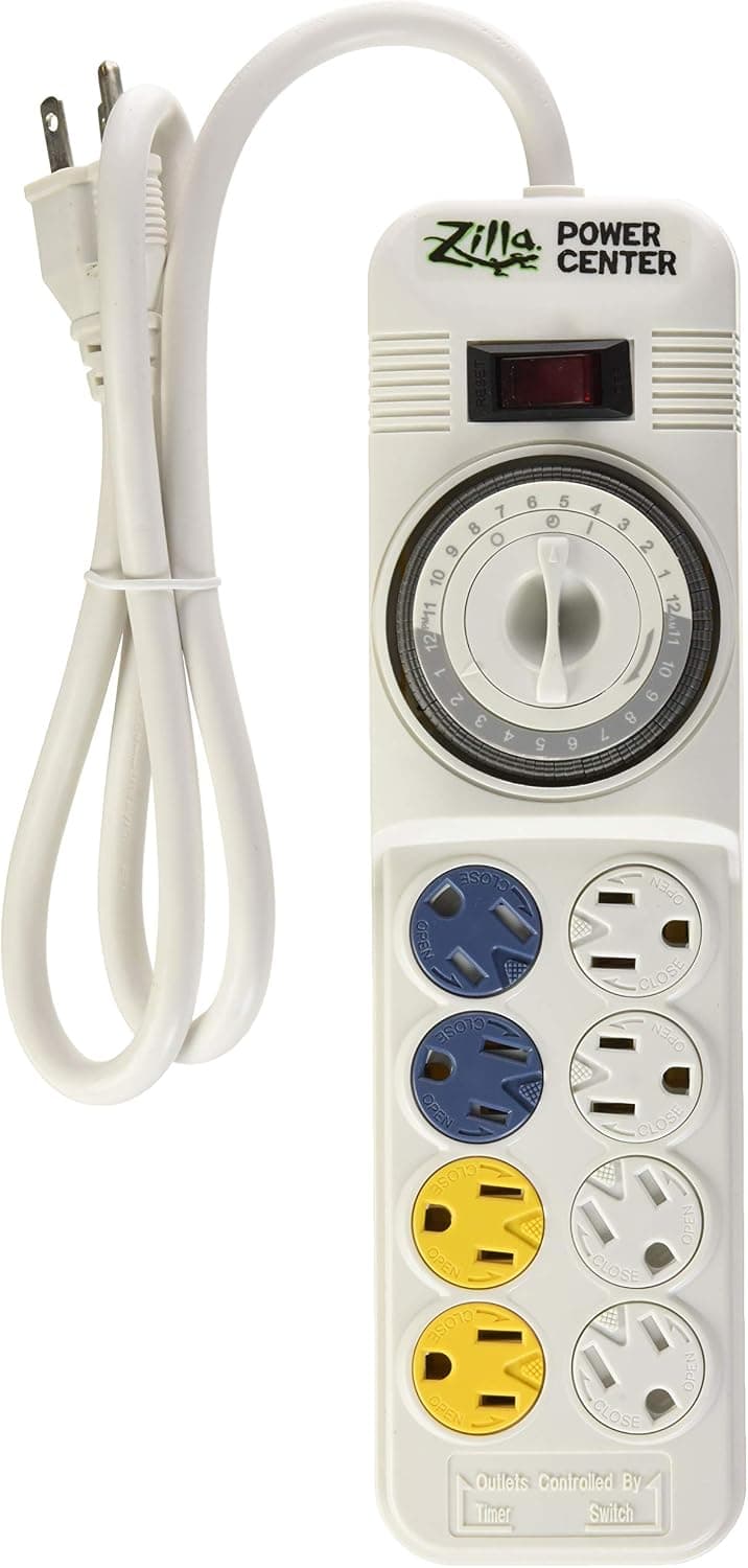 Zilla Reptile Habitat Lighting and Terrarium Heat Power Center, Analog