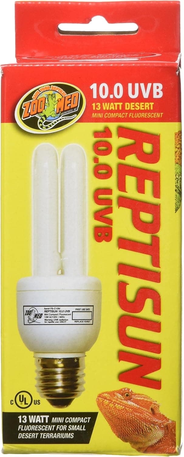 Zoo Med ReptiSun 10.0 UVB Mini Compact Fluorescent, 13 Watt
