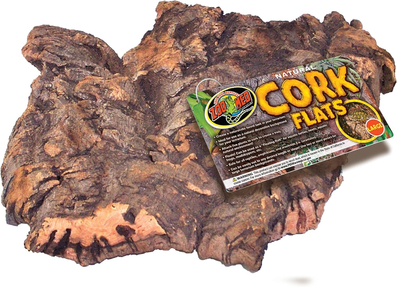 Zoo Med Cork Bark Flat for Terrarium, Large