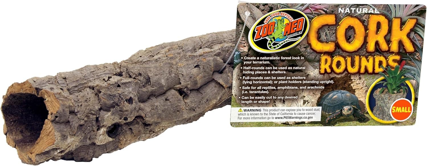 Zoo Med Cork Bark Round for Terrarium, Set of 2, Small