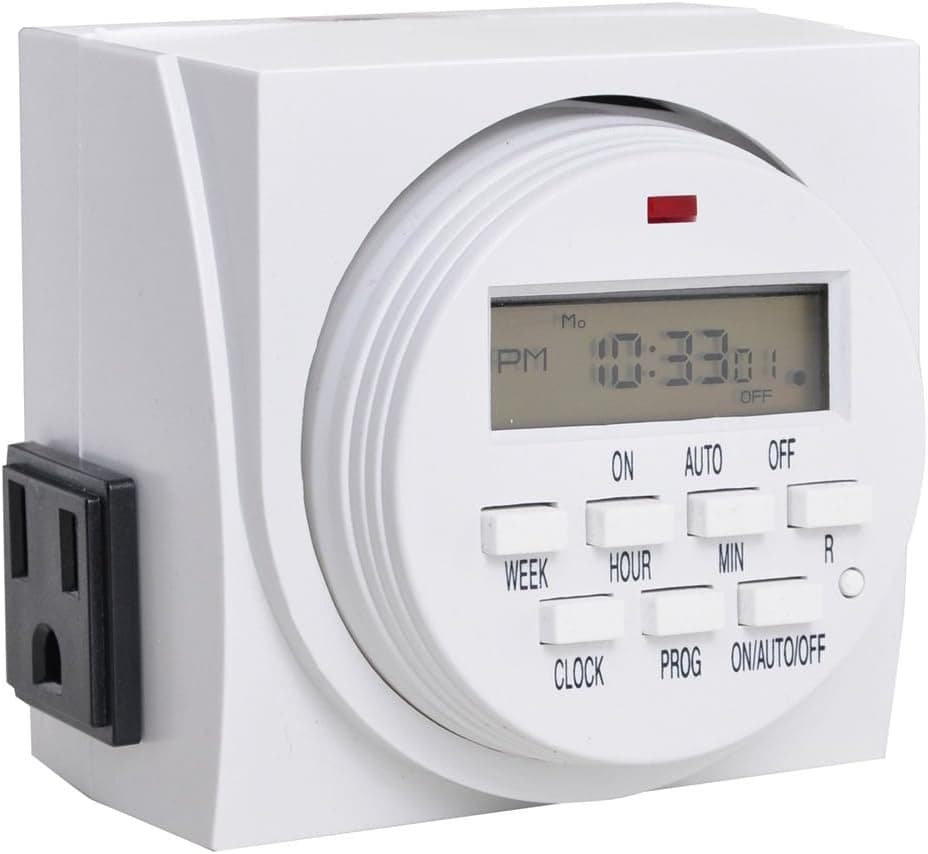 Reptile Digital Program Timer, 7-Day Dual Outlet