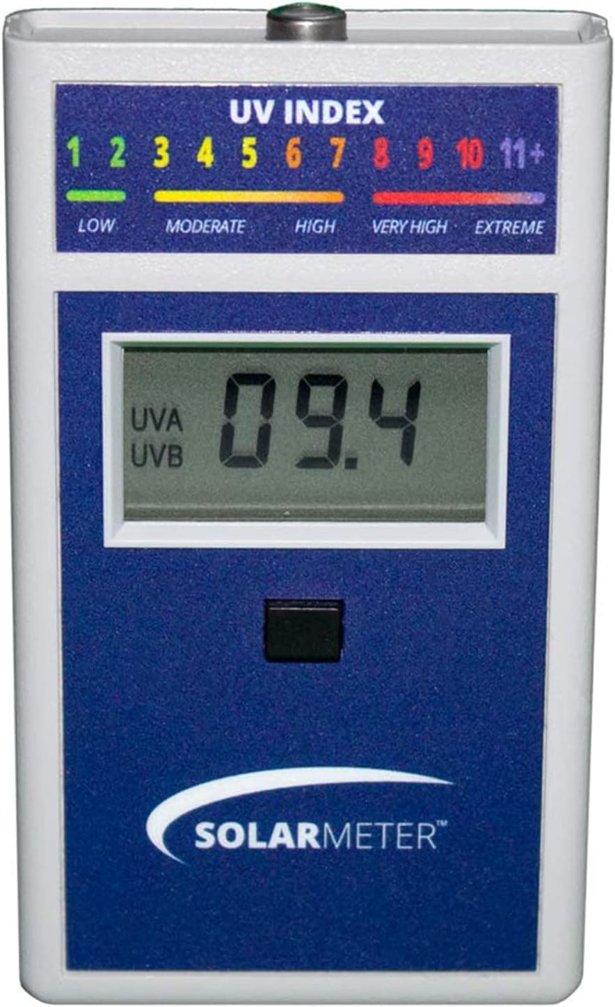 Solarmeter Model 6.5 UV Index Meter, Handheld Digital Radiometer for Measuring Ultraviolet Light, Measures 280-400 nm with Range from 0-199.9 UV Index