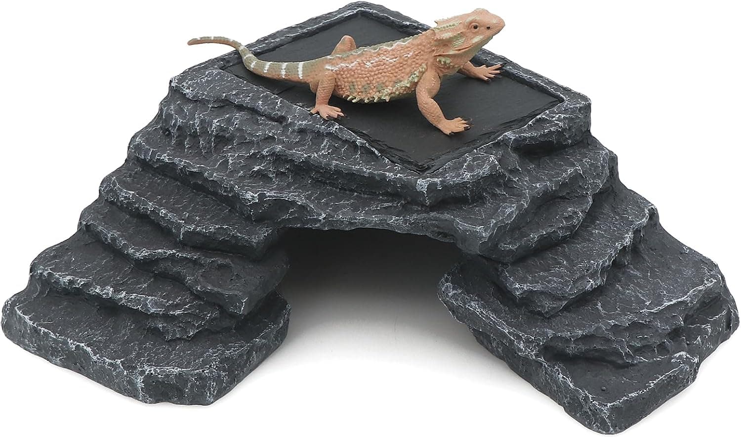 AQUA KT Reptile Basking Platform with Climbing Ramp Ledge Turtle Dock Resting Rock for Bearded Dragon